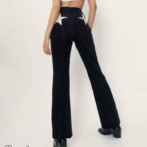 Black and Cream Corduroy Star Bum Pants - Size 8 - NWT